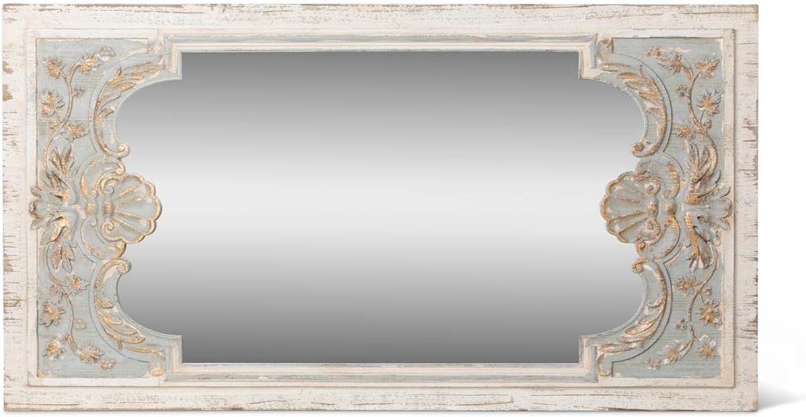 Park Hill Collection Country French Coquille Carved Wood Mirror