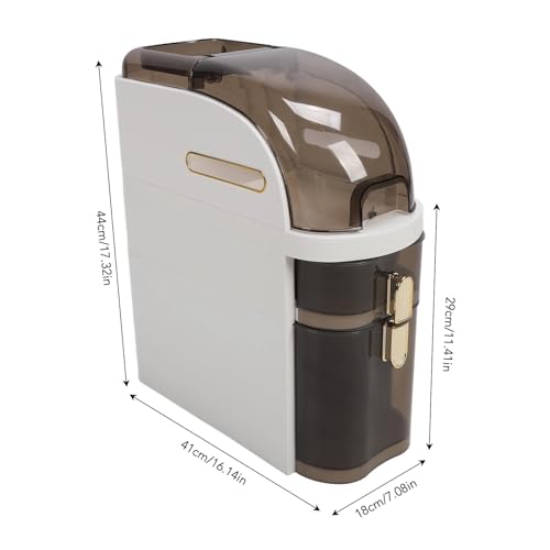 Narrow Bathroom Floor Storage Cabinet with Clear Drawers for Small Spaces W98988