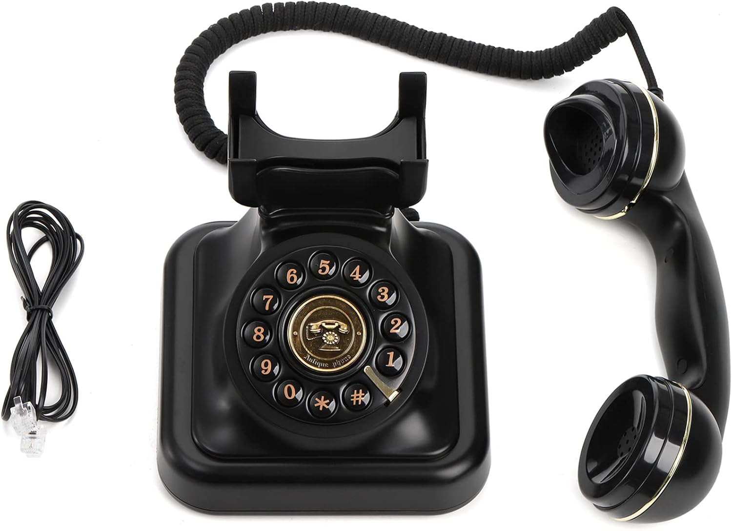 Peohud Retro Landline Telephone, Classic Corded Desk Phone I898690