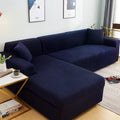 Thick Couch Covers for 1 2 3 4 Seater, Sectional Sofa Sectional Couch Covers L Shape Stretch Slipcover for Living Room Dogs Pets, Washable Durable Furniture Protector Polar Fleece,Royal Blue（4 Seats）
