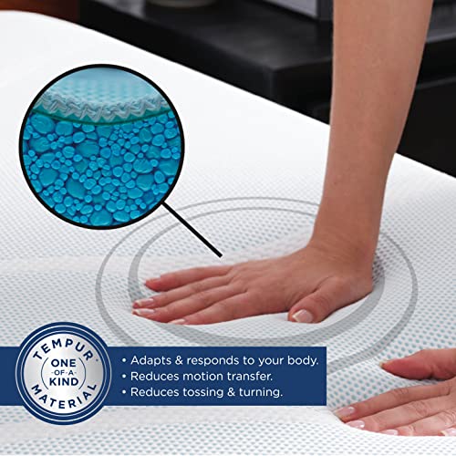 Tempur-Pedic TEMPUR-Adapt + Cooling 3-Inch King Mattress Topper, Medium, White Q602