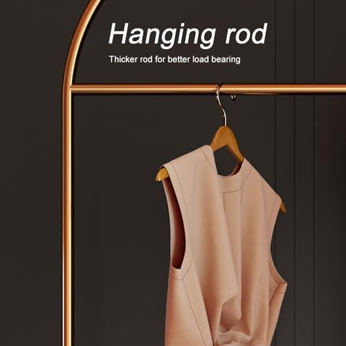 Full Length Mirror with Stand and Rotating Dressing Mirror, Gold P940