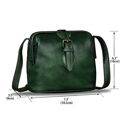 Vintage Genuine Leather Crossbody Bag for Women P4785