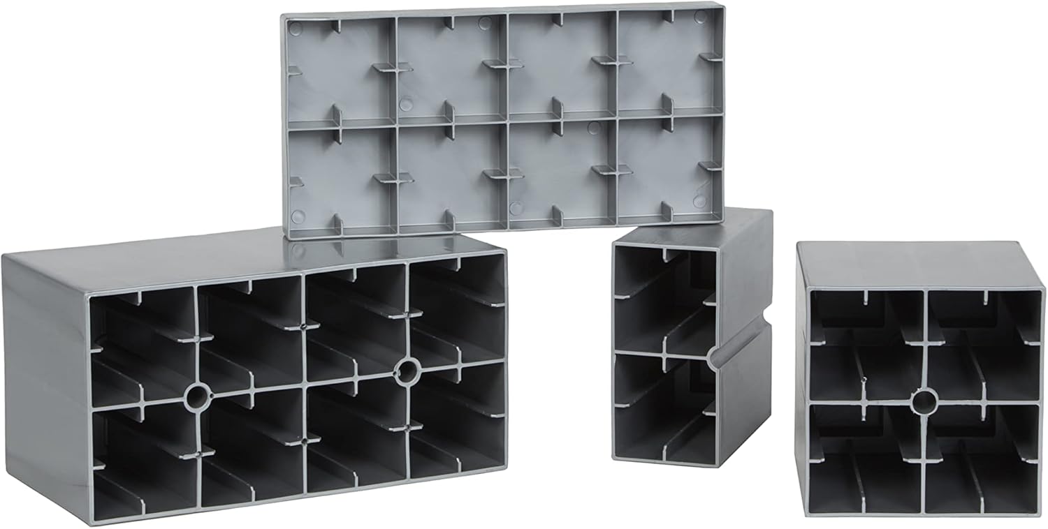 EverBlock 12’ x 7’ Wall Kit with Accordion Door Modular Building Blocks White U5713