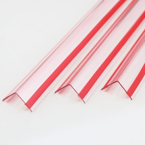 Gaahing 4 Pack Clear Corner Guards, Self-Adhesive L-Shaped Wall Edge Protector O469