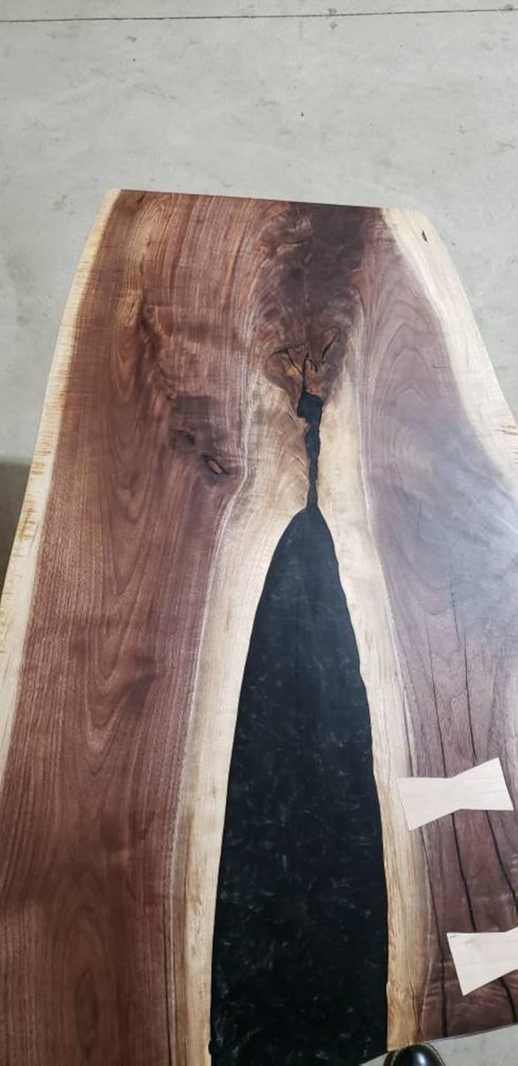 Walnut Epoxy Coffee Table with Tree Fork Design M819
