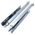 Drawer Slide Furniture Full Extension Drawer Runner Slides,Drawer Bottom Slide, Hidden, Three-Section Guide Rail, Damping Buffer, Push and Pull is Smooth and No Noise, One Pair Contains Two (35cm)