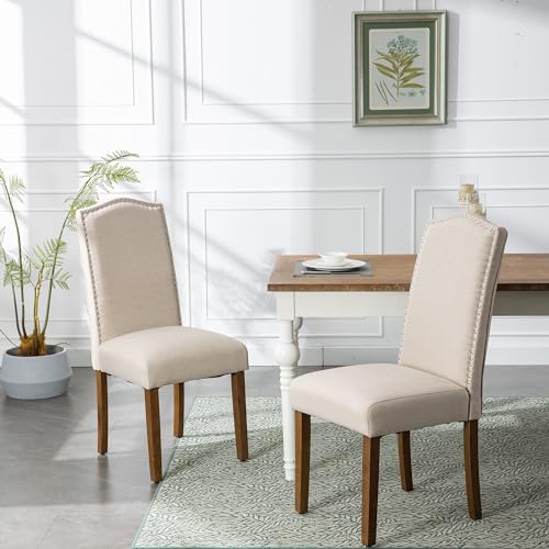 Upholstered Parsons Dining Chair Set of 4, Smoky Grey W249683
