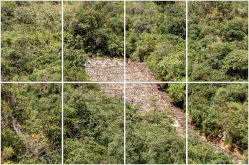 8 Pack Art Acoustic Panels View famous terraces white stone Choquequirao archeological site ruins Soundproof Wall Panels, 32"x48" Decorative Sound Absorbing Panels, Acoustic Treatment for Home, Office