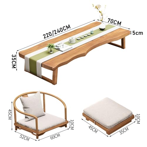 Japanese Tatami Tea Coffee Table 120x60cm for Floor Seating R59020