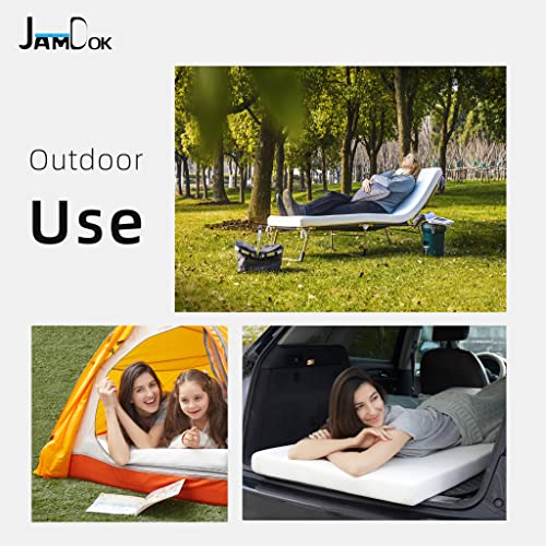 Cot Mattress Topper Roll Up Camping Pad 75x30x3 inch F876398