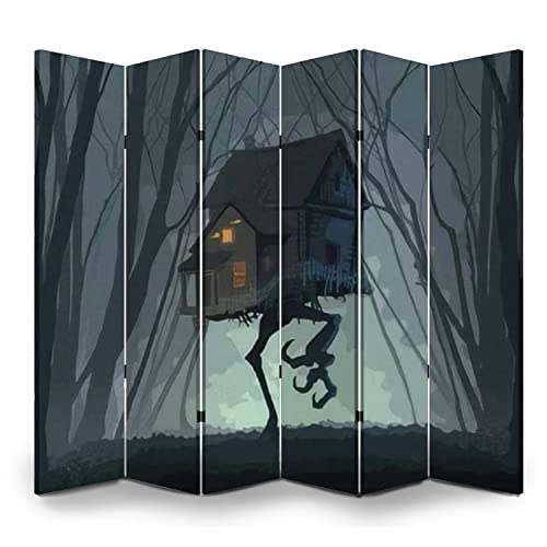 6 Panel Canvas Room Divider Screen The Monument Valley The Peaceful Life in The Mysterious Town is Canvas Privacy Partition Room Divider Wall Divider for Home Office Bathroom