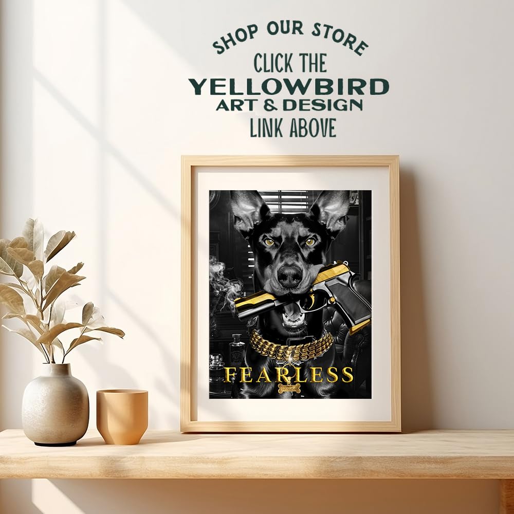 Masculine Bedroom Decor for Men - Black Office Decor - Motivational Quotes Wall Decor K33618