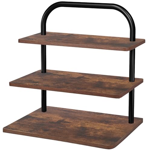 3 Tier Square Wood Cupcake Stand for 50 Cupcakes Y487942