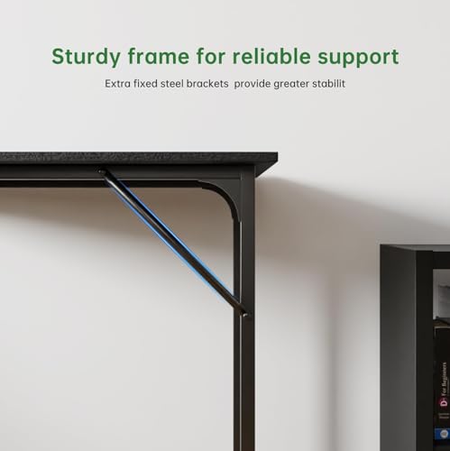 32 Inch Computer Desk with Metal Frame for Home Office Q5122