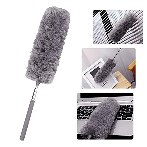 Telescopic Microfiber Duster for Cleaning, Grey Z869320