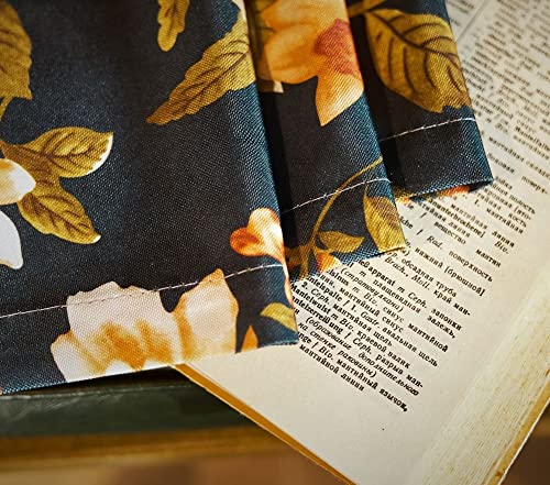 Sheer Curtains Voile Panel Retro Print Window Treatment for Living Room, 50x72 inch K213