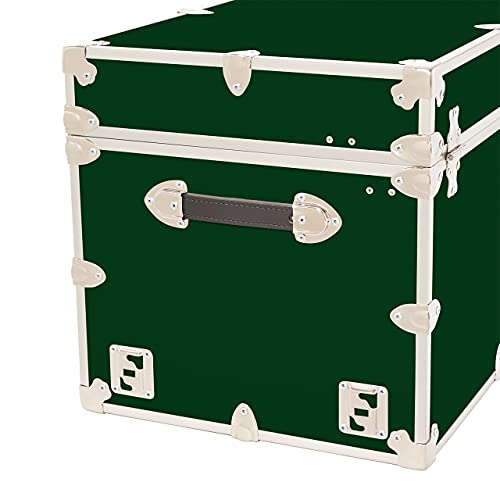 Rhino Trunk & Case XXL Leather Embossed Vinyl Trunk with Removable Wheels, Black K81275