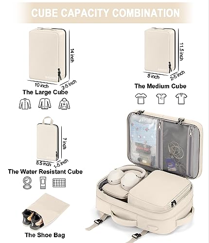 Carry On Backpack 42L Flight Approved Travel Laptop Backpack J918