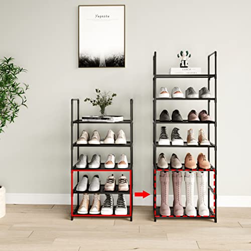 10-Tier Large Shoe Rack Storage Organizer for Entryway, Hallway and Closet (White) S7841