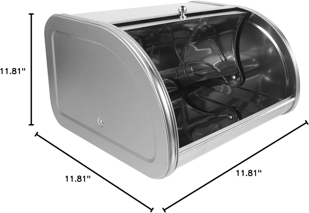 Holibanna Bread Storage Container Box Stainless Steel with Cover B140