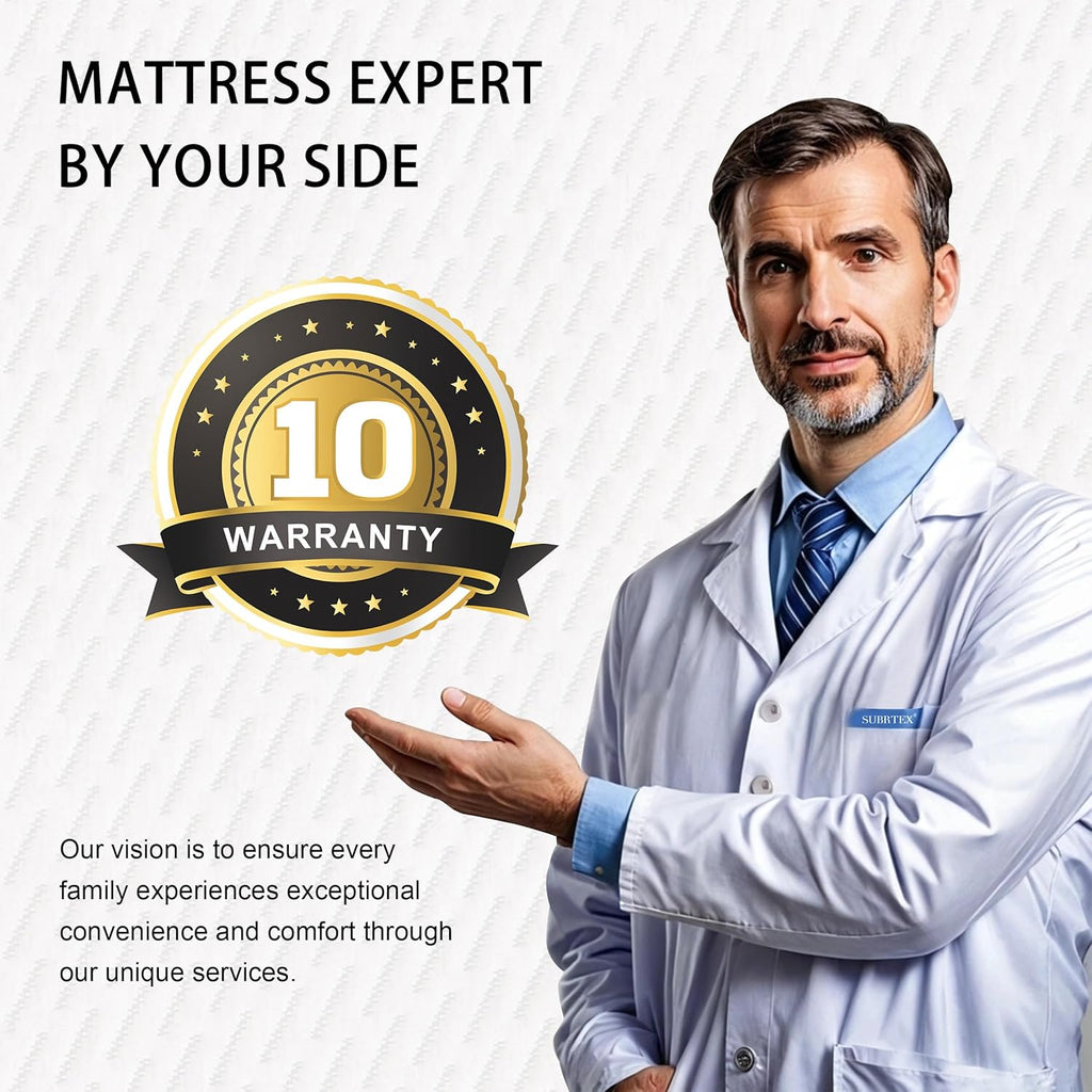 Subrtex Mattress Topper 2 Inch Gel-Infused Memory Foam King Size with Removable Washable Cover I343248