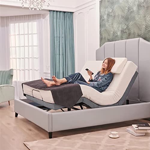 California King Adjustable Bed Base with Gel Memory Foam Mattress X959