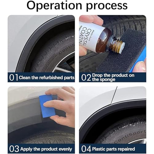 Crystal Coating for Car Plastic Parts, Plastic Restorer G1523