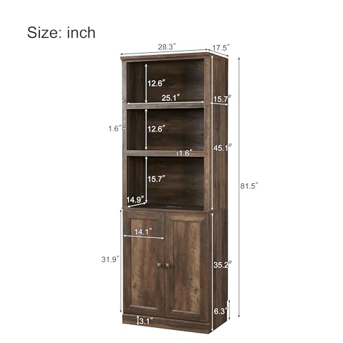 Modern Wooden Murphy Bed Queen - Folding Wall Bed for Guest Room, Study, Office P65985