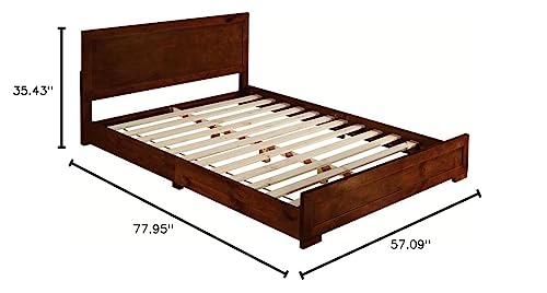 Oxford Platform Bed Frame Cherry King J2660