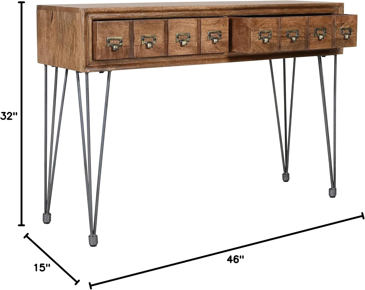 Jofran Inc. American Vintage Solid Wood Console Table with Apothecary Drawers V71806