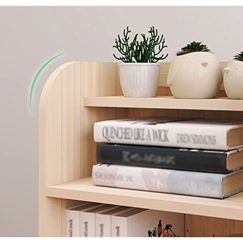 Desktop Bookshelf Double-Layer Wood Storage Rack for Office Organization G5057