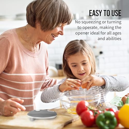 Farberware Hands-Free Automatic Can Opener for Any Size Can, Aqua Z77861