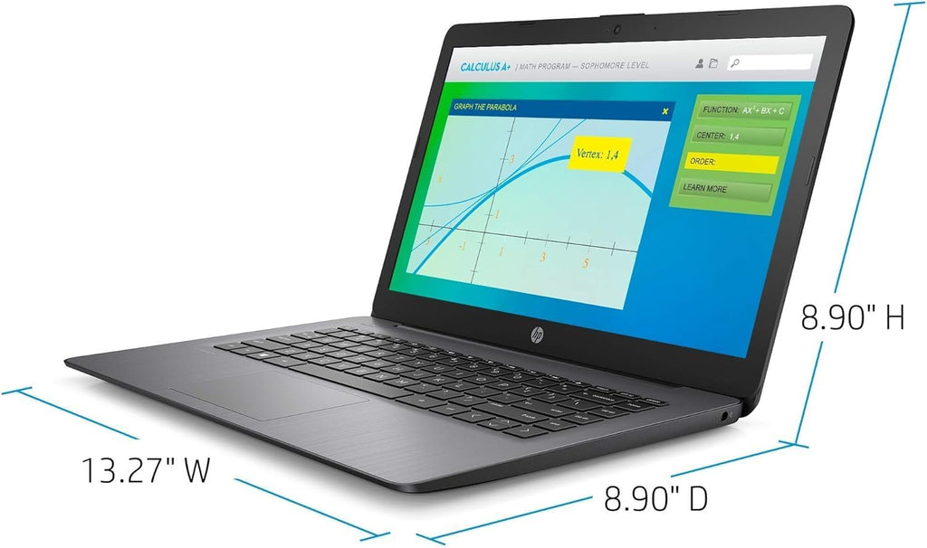 HP Stream 14 Inch HD Laptop Intel Celeron N4000 4GB RAM 64GB eMMC Windows 11 Home (Renewed) C4986