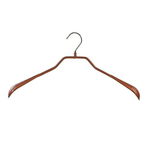 Mawa by Reston Lloyd BodyForm Series Non-Slip Space-Saving Clothes Hanger for Jackets, Suits and Coats, 16-1/2", Style 42/L, White, Set of 2