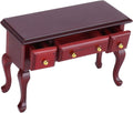 Mini Wooden Dollhouse Table DIY Miniature Dollhouse Desk Furnishings Accessories Doll house