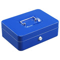 xydled Cash Box with Money Tray and Key Lock, Metal Money Saving Organizer Safe Box, Oval Cash Register Drawer for Small Business, 13''x9.37''x3.54'', Black
