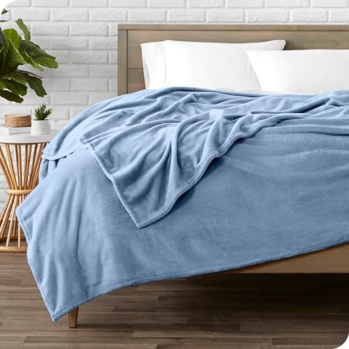 Bare Home Fleece Blanket Twin/Twin XL Emerald Microplush I32439