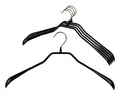 Mawa Extra Wide Jackets Clothing Hanger, Pack of 5, Black