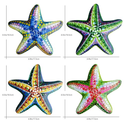Starfish Sea Life Nautical Wall Decor Iron Ocean Star Ornament (Peach) H12249