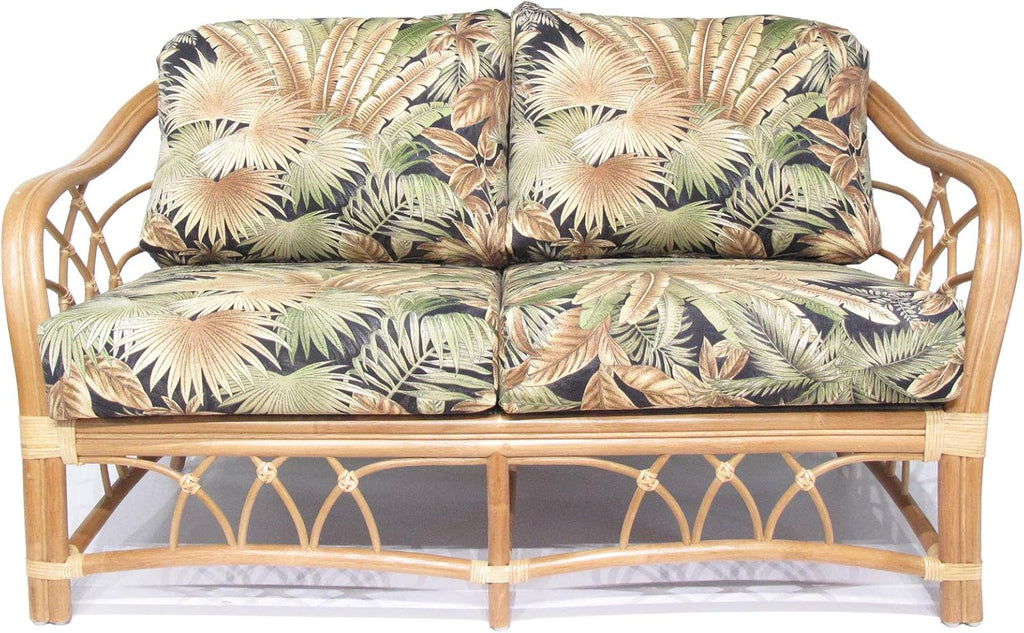 Rattan Loveseat (#1731H-BC) D5738