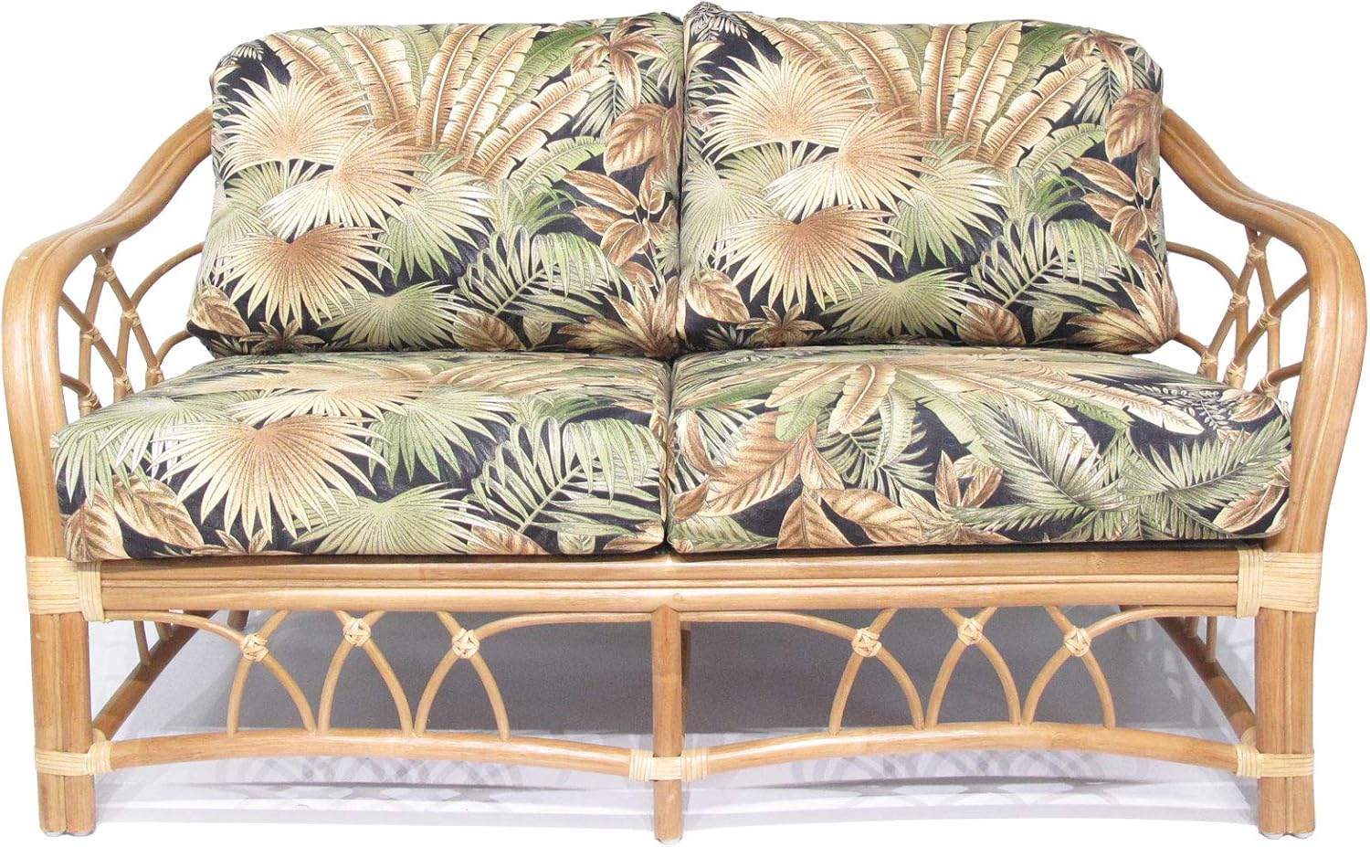 Rattan Loveseat (#1731H-BC) D5738
