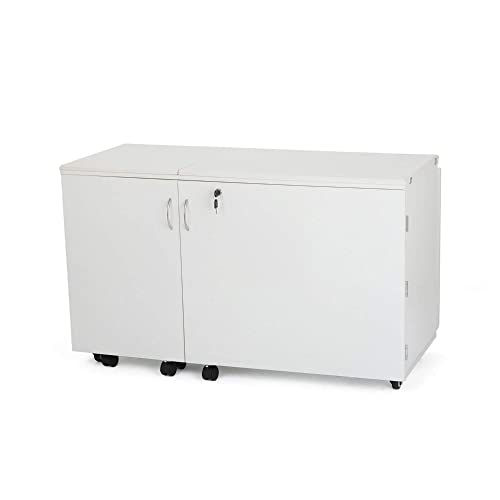 Kangaroo Sewing Furniture Aussie Sewing Cabinet with Quilt Blocks - Ash White I97430