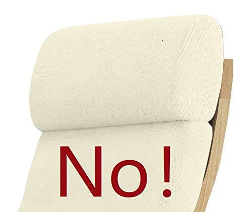 Poang Chair Cover Replacement for IKEA Armchair Slipcover, Polyester Flax Beige U401183