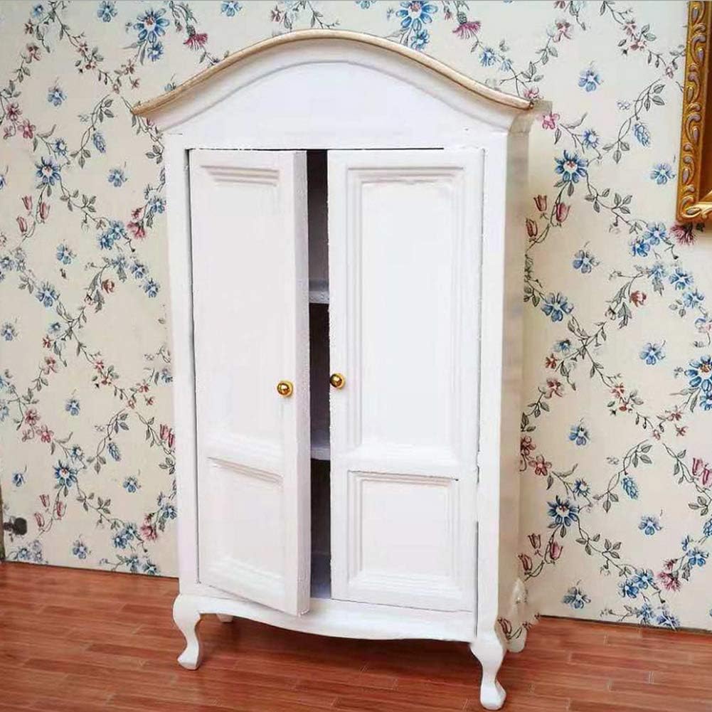 Wooden Dollhouse Miniature Bedroom Furniture Set O36360