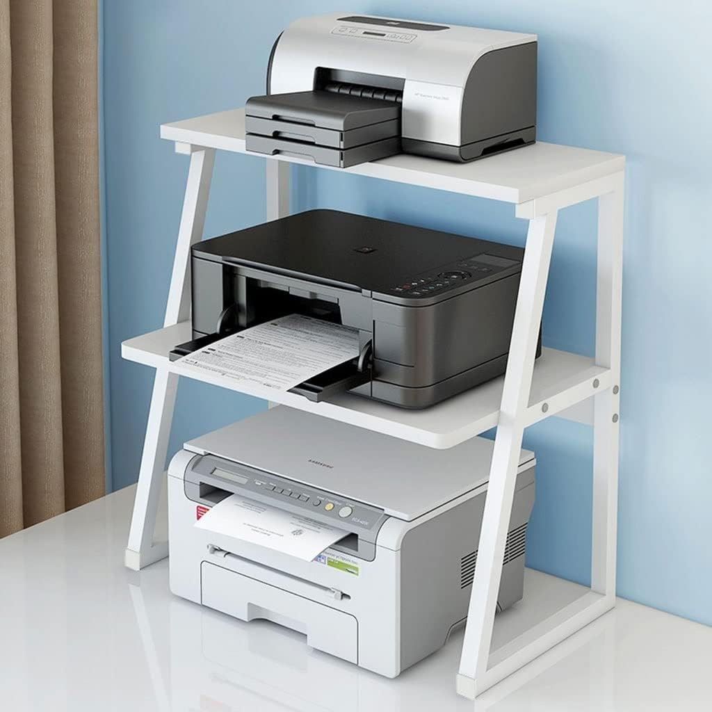 Printer and Shredder Stand with Storage Shelf, Home Office Furniture Z27832