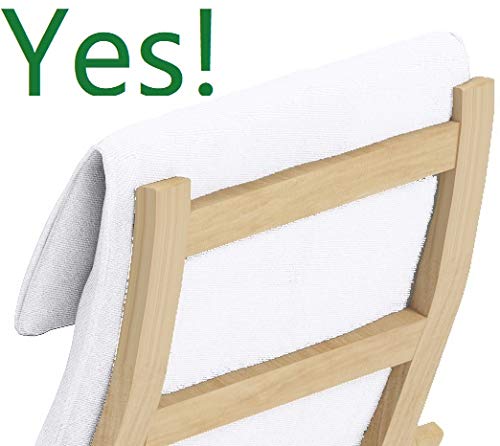 Poang Chair Cover Replacement for IKEA Armchair Slipcover, Polyester Flax Beige U401183
