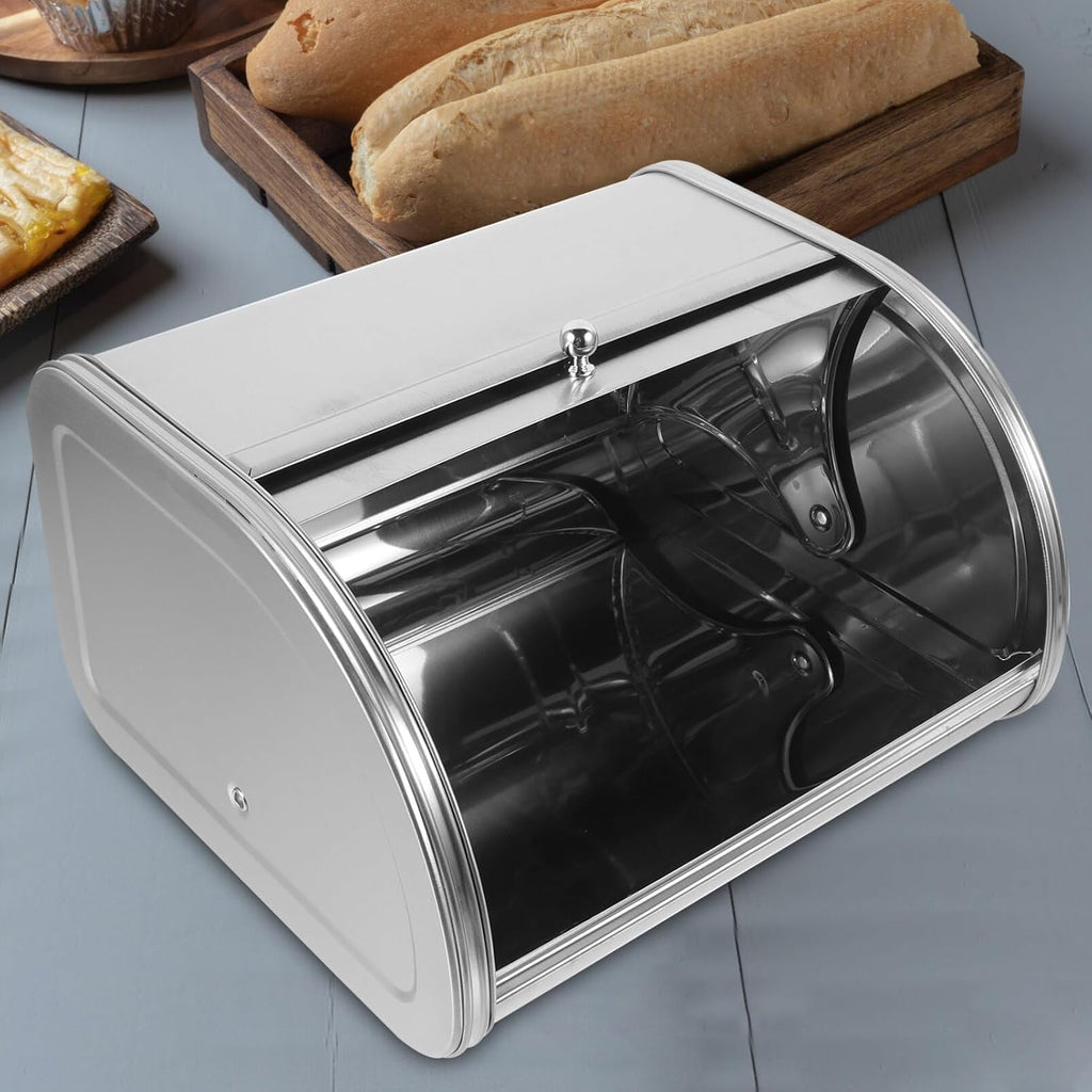 Holibanna Bread Storage Container Box Stainless Steel with Cover B140