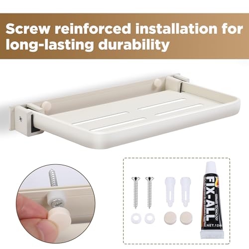 RV Aluminum Foldable Shelf Wall-Mounted 16 inch U524681