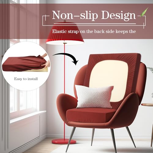 Set of 4 Waterproof Stretch Cushion Covers for Sofa Seat (Sand) K7138